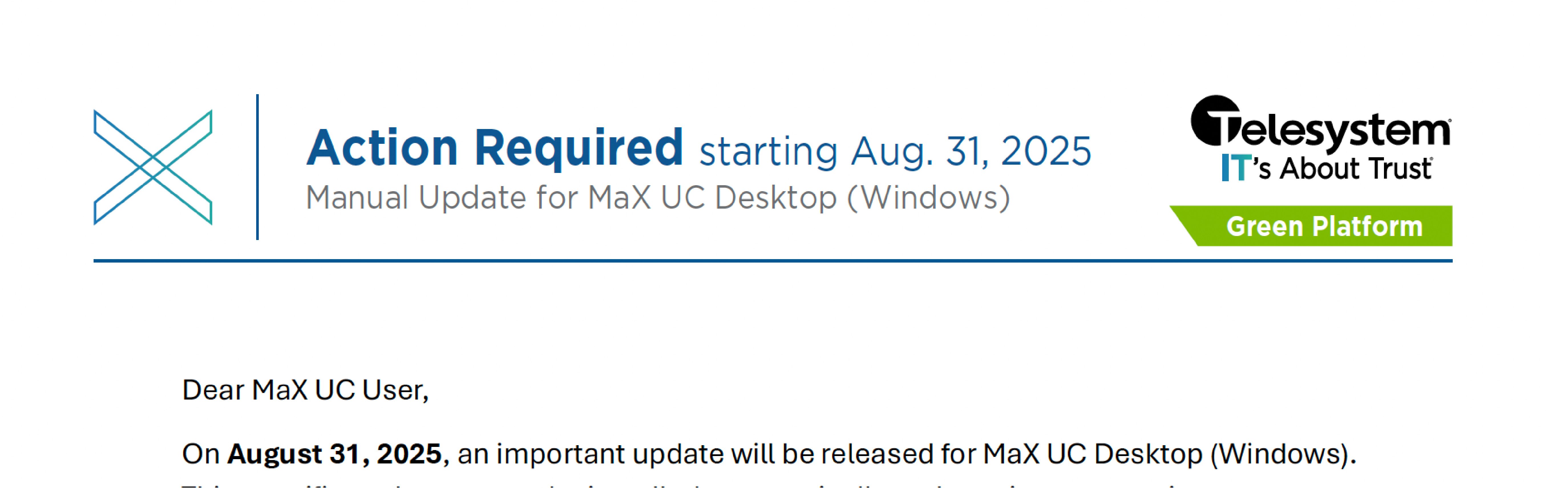 MaXUC Service Announcement_8.31.25_Image